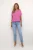 Mouwloos shirt Loose fit Rose Violet pink