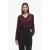 VILA satijnen blouse donkerrood