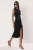 TRENDYOLMİLLA Dames Zwart Effen Maxi Mouwloos Stijlvol/Avond Bodycon Jurken