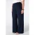 MS Mode wide leg broek met krijtstreep Plus Size – donkerblauw