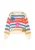 IZIA Oversized trui  azuur / safraan / framboos / wolwit