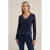 WE Fundamentals basic longsleeve met katoen donkerblauw