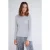 Summum Woman Trompet Sleeve Sweater Cotton Silk Blend Knit Greys