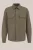 WE Fashion – Heren regular fit gebreid overshirt – Regular fit – Olijfgroen – Katoen –