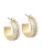 A&C Oslo – Nordic Design Jewellery Oorbellen ‘Steel – Crystal Sparkle’  goud