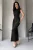 TRENDYOLMİLLA Dames Zwart Effen Maxi Mouwloos Stijlvol/Avond Bodycon Jurken