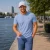 Q1905 T-shirt roden licht melange