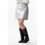 Catwalk Junkie 24020206 vegan leather 5 pocket skirt