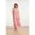Smashed Lemon Maxi-jurk met zigzag aztec print in roze en wit |