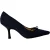 Chanel Bow Detail CC Pumps in Marineblauwe Katoen