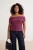 Trendyol Curve Dames Paars Effen Mouwloos Getailleerd Grote maten Blouses