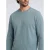 Indigold katoenen regular fit gebreide trui – blauw