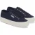 Superga Unisex 2740 Lace Up Platforms voor volwassenen (Marine/Avorio)