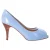 Giuseppe Zanotti Peeptoe Pumps in Lichtblauw Leer