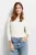 Bugatti Damen Shirt met lange mouwen en ronde hals