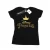 Disney Dames/Dames Prinses Kroon Logo Katoenen T-Shirt (Zwart)
