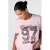 MS Mode T-shirt Plus Size met tekst – lichtroze
