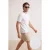 TRENDYOL MAN Heren Wit Effen Kort Regular fit T-shirts