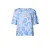 Yest gebloemde top blauw