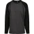 Urban Classics Heren Raglan T-shirt met contrasterende mouwen (Houtskool/zwart)