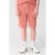 Shoeby badstof regular waist sweatshort koraalrood