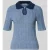 Scotch & Soda Gebreid shirt met platte kraag en druppelvormige hals