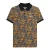 Lambretta Heren Paisley Poloshirt (Zwart/Goud)