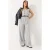 V-hals Wijde Pijpen Jumpsuit met Strikdetail