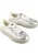 BUFFALO Sneakers laag ‘CAJO’  zilvergrijs / wit