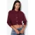 Korte Geribbelde Cardigan met Knopen