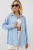 Gestreepte Oversized Blouse met Knopsluiting