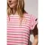Street One Studio Dames Shirt met volantmouwen en print in Pink