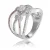 Orphelia Dames Ringen van 925 Sterling Zilver – Zilver/Roze ZR-7450