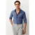 TRENDYOL MAN Jongens Blauw Effen Lang Getailleerd Overhemden