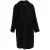 Max Mara Enkele Knoop Teddy Jas in Zwarte Wol