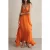 Reiss Ruffle Occasion Dress Orange