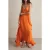 Reiss Ruffle Occasion Dress Orange