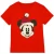 Disney Kinderen/kinderen mickey mouse kerstman gezicht t-shirt