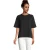 SOLS Dames/Dames Boxy Oversized T-shirt (Diep zwart)
