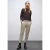Gemêleerde broek met detail