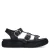 Manfield suède sandalen zwart