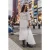 Mikuta The White Long Ruffle Dress