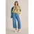 White Stuff Tia Wide Leg Crop Jean Denim Multi