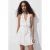 Mango halter broderie jurk – wit