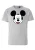 LOGOSHIRT Shirt ‘Disney – Mickey Mouse Gesicht’  grijs / rood / zwart / wit