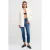 Dames Hoge Taille Slim Rechte Jeans