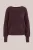 WE Fashion – Dames trui met boothals – Regular fit – Aubergine –