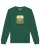 Watapparel Sweatshirt ‘ Hippies Bus ‘  donkergroen / gemengde kleuren