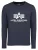 ALPHA INDUSTRIES Shirt  navy / wit