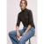 Effen shirt met lange mouwen en col